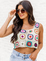 Dazzling Haze Sage Crochet Tank FINAL SALE