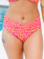 Gossip On Deck In Floral Flair Crossover Bikini Bottoms