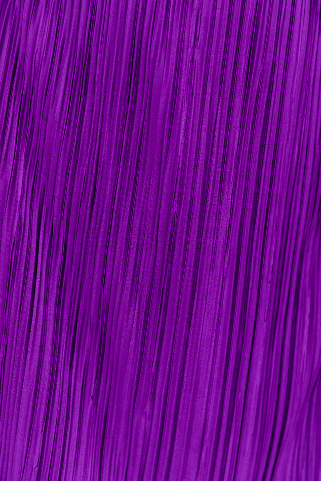 Through The Night Purple Plisse Mini Wrap Dress FINAL SALE
