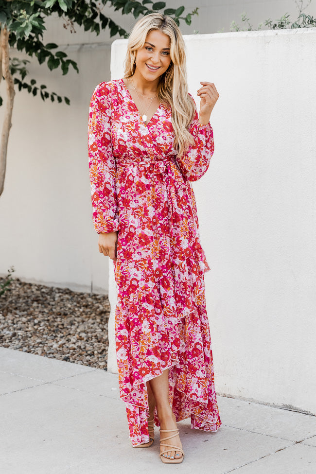 Know Me So Well Multi Floral Printed Long Sleeve Maxi Dress FINAL SALE