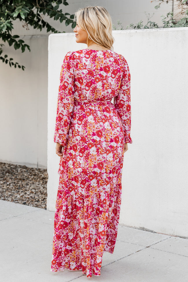 Women's Long Sleeve Floral Maxi Dress With Pockets - Personalized Gifts &  Engraved Gifts for Any Occasions from Justyling