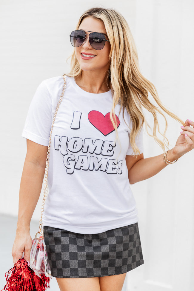 I Heart Home Games White Graphic Tee