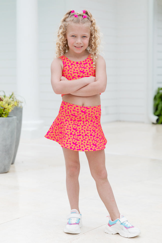 Kid's Don't Sweat It in Floral Flair Active Skirt