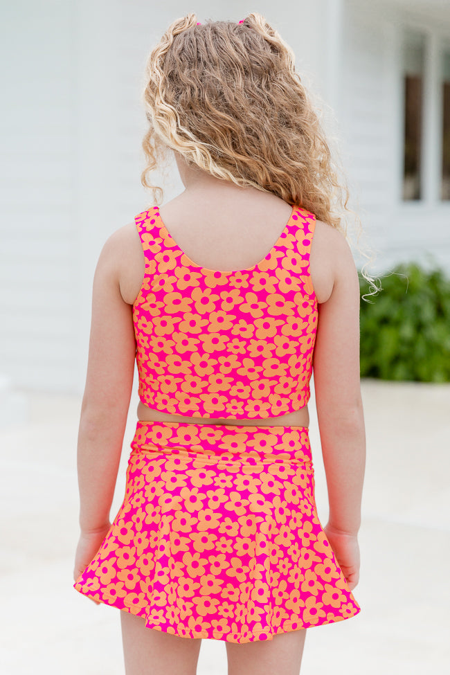 Kid's Don't Sweat It in Floral Flair Active Skirt