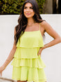 Don't Let Me Go Lime Ruffle Romper FINAL SALE