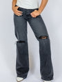 Jaslyn Black Denim Jeans