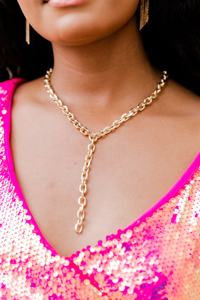 If You Can Gold Chain Link Necklace