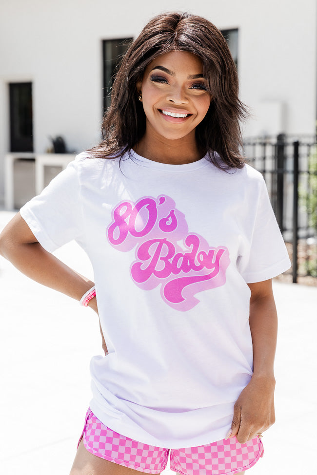 Baby pink graphic store tee