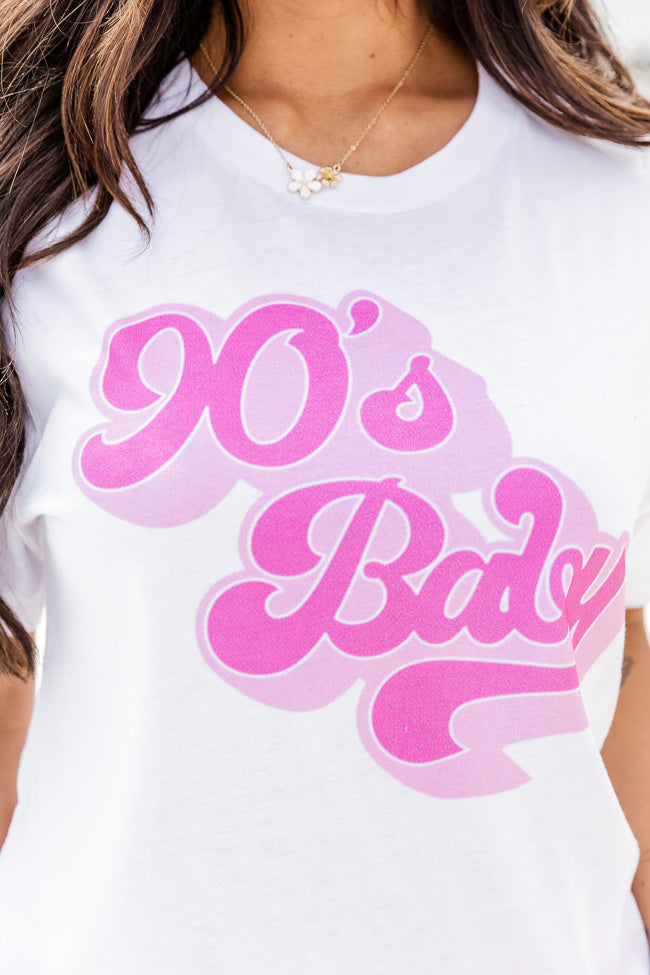 Women's Graphic 90s T-Shirt in Active Pink