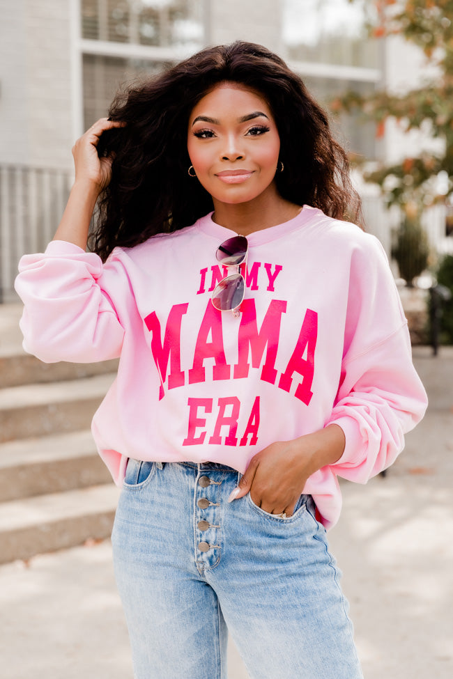 Mama sweatshirt hot sale pink