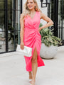 Elegance Is Beauty Pink Midi Dress FINAL SALE