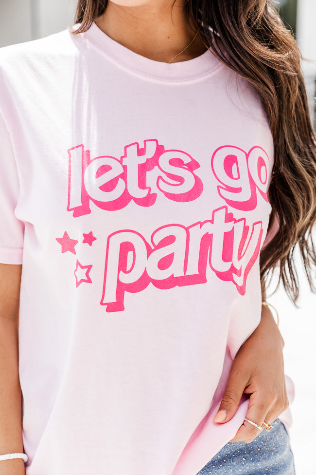 Let's Go Party Blossom Comfort Color Graphic Tee