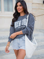 New York Athletic Club Charcoal Corded Graphic Sweatshirt