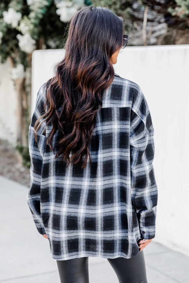 Black and white flannel shirt cheap outfit