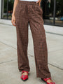 Daydreamer Brown and Black Plaid Boxer Pants