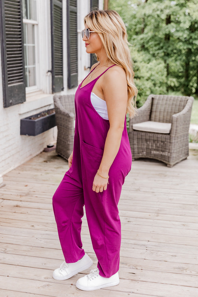 Day In The Life Magenta Jumpsuit