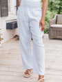 Feeling Important Light Blue Smocked Waist Gauze Pants FINAL SALE