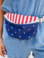 America Is A Tune American Flag Belt Bag FINAL SALE