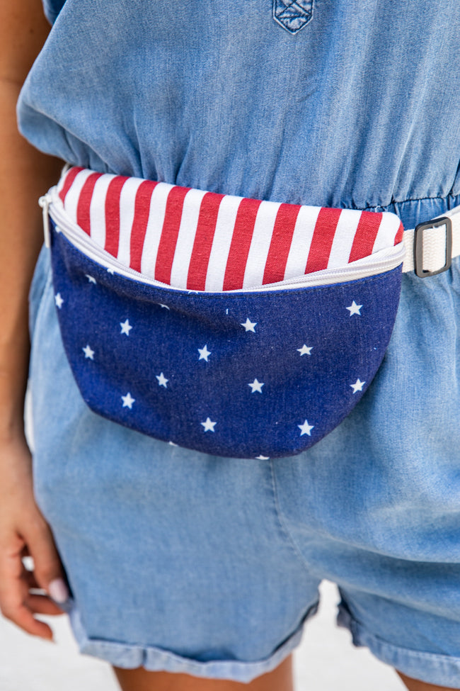 America Is A Tune American Flag Belt Bag FINAL SALE