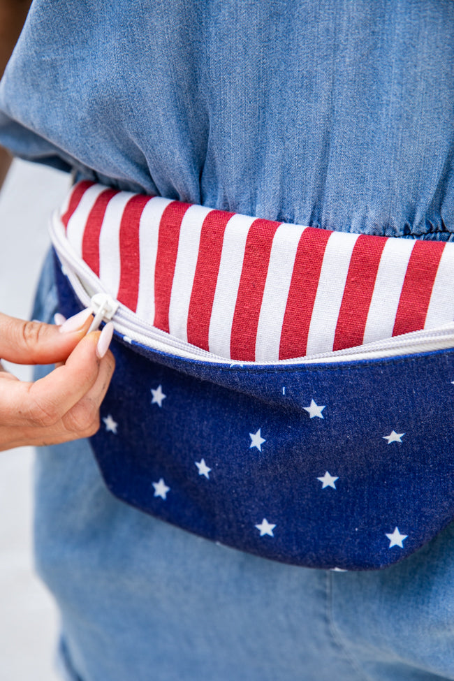 America Is A Tune American Flag Belt Bag FINAL SALE