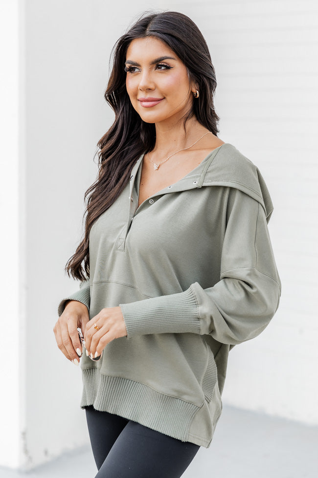 Find You Well Olive Hooded Pullover