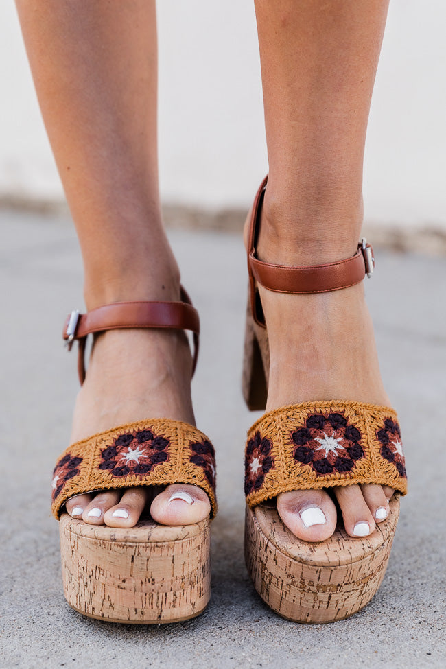 Lucky brand clearance crochet wedges