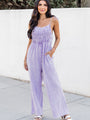 Jump For Joy Lavender Gauze Jumpsuit