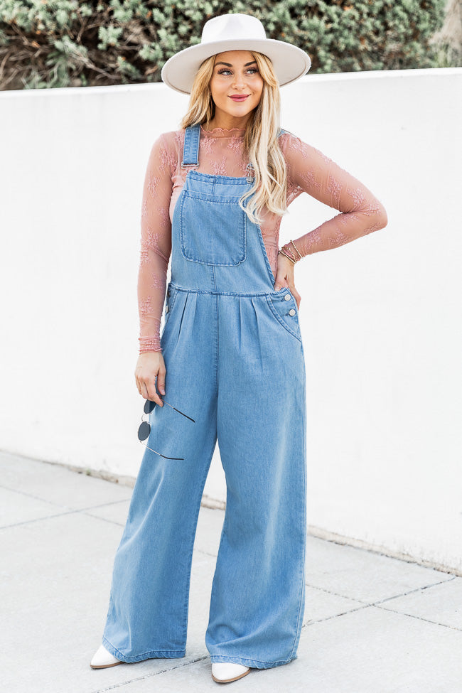One More Minute Wide Leg Overalls FINAL SALE