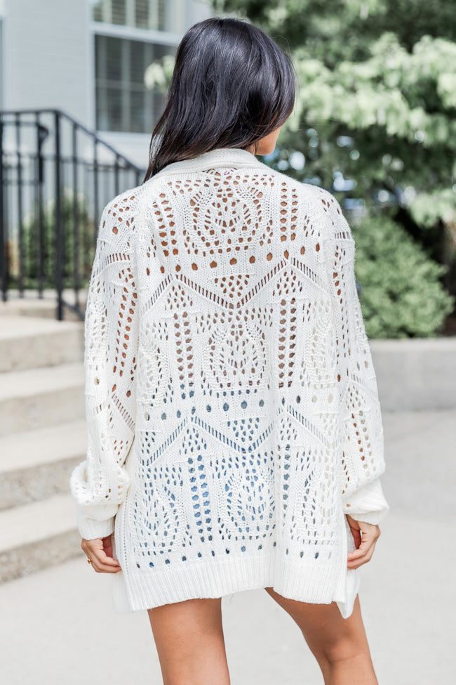 Cream 2025 crochet cardigan