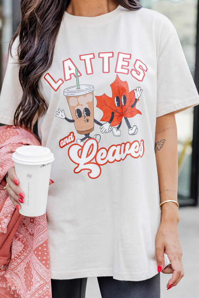 Leaves and Lattes Ivory Graphic Tee
