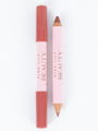 Pink Lily Beauty Double Bloom Dual Lipstick and Lip Liner - Rose and Shine