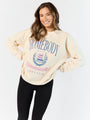 Homebody Club Sweet Cream Oversized Graphic Sweatshirt