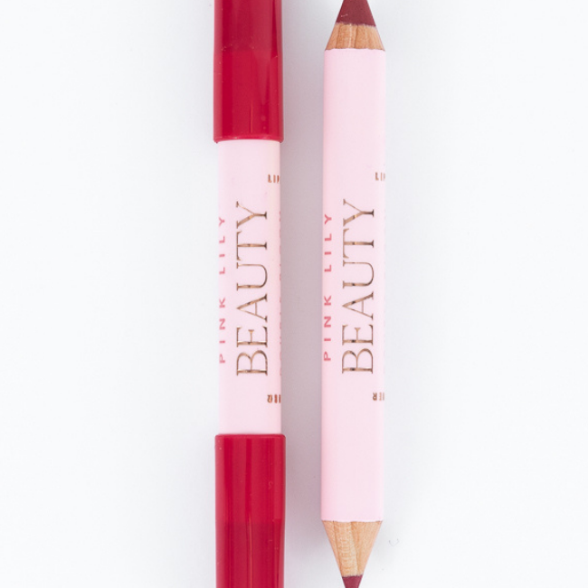 Pink Lily Beauty Double Bloom Dual Lipstick and Lip Liner - Your Berry Best