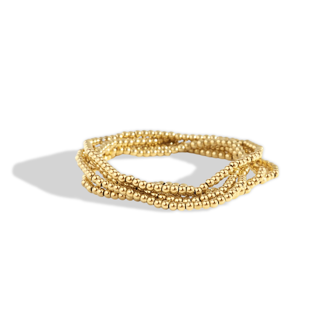 3mm & 5mm Beaded Bracelet Stacking Set