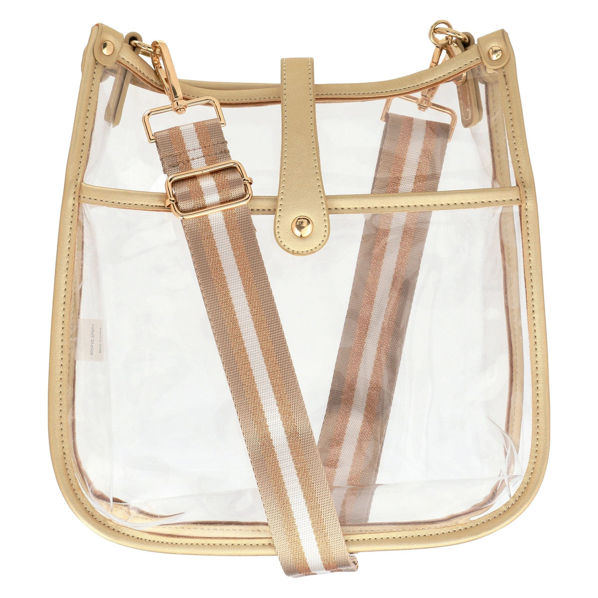 Milly Kate Clear Crossbody Bag - Gold