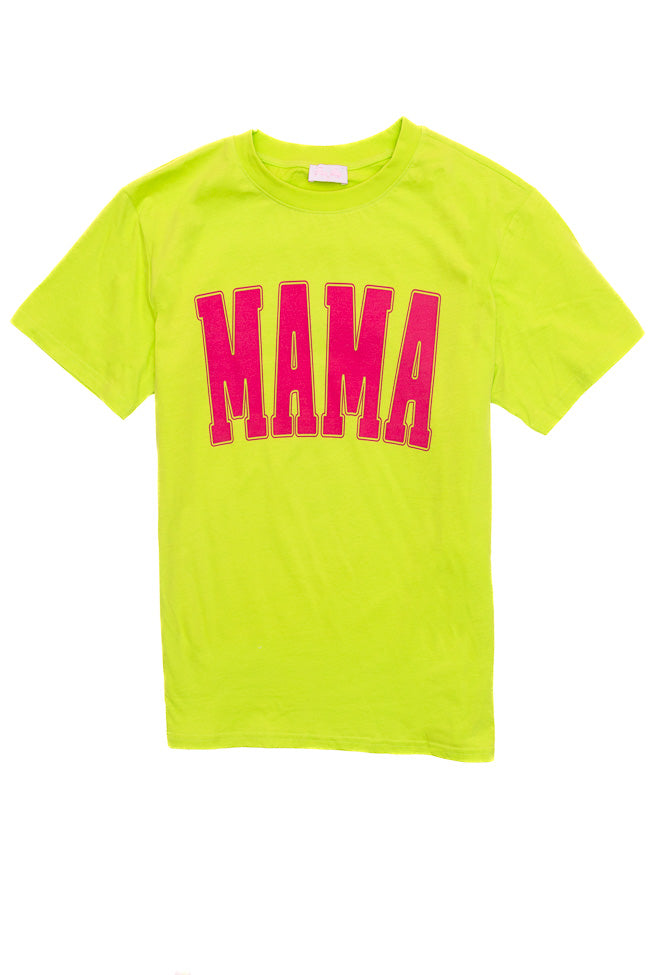 Mama Block Neon Oversized Graphic Tee