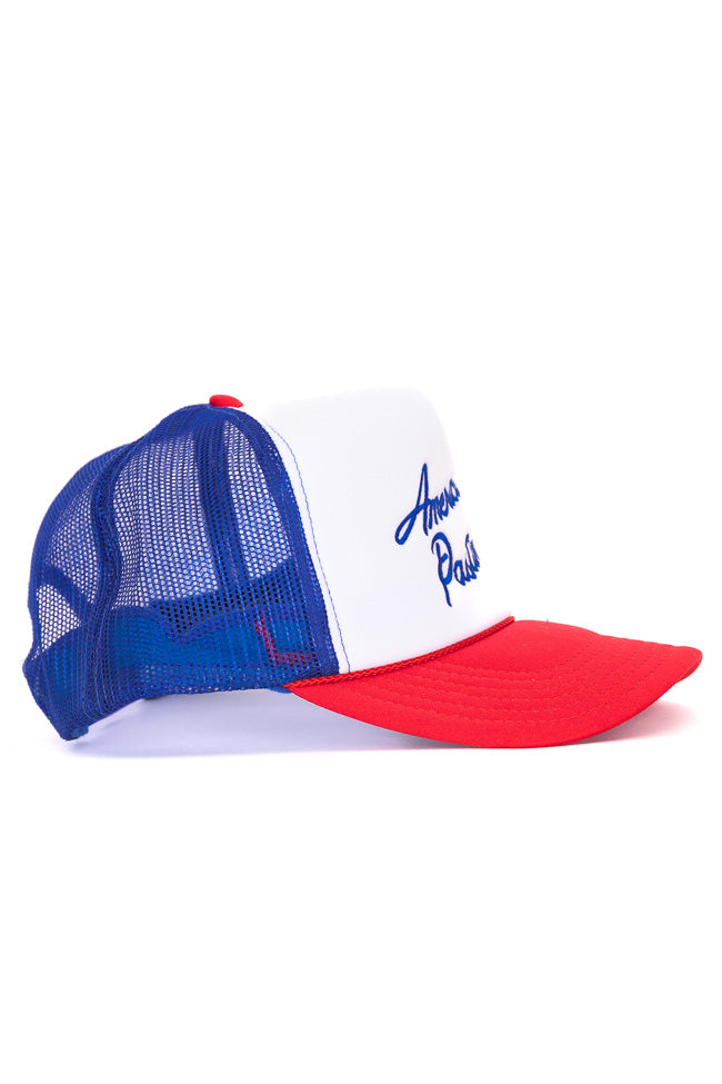 Americas Pastime Red/Blue/White Trucker Hat