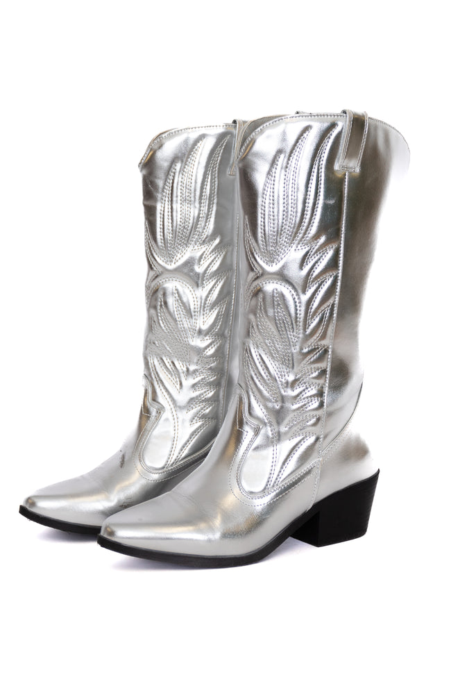 Dixie Silver Western Boots