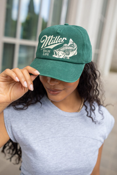 thumbnail image 2 of Blue Denim Snapback Trucker Cap With Embroidered Logo Miller 2 of 10