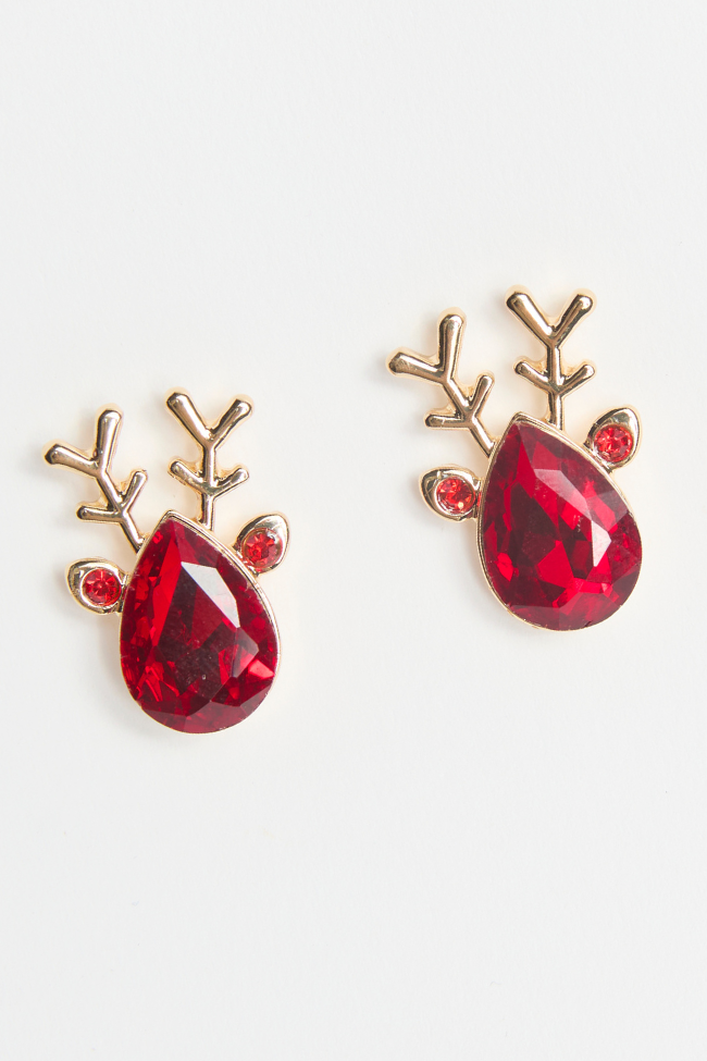 Red Reindeer Earrings SALE