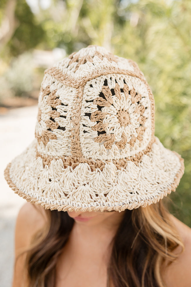 Ivory Crochet Bucket Hat