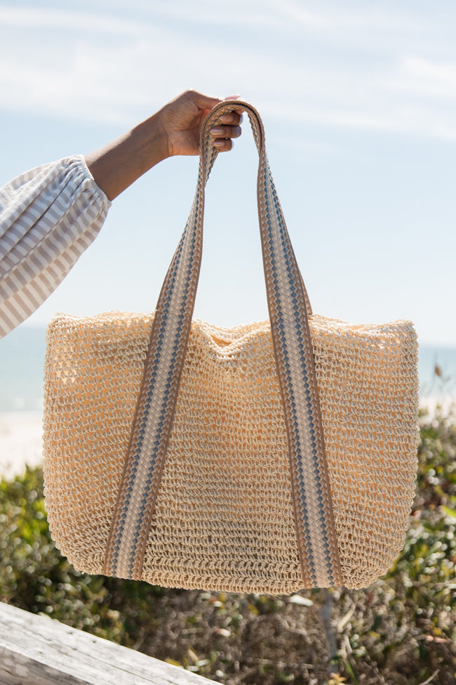 Coastal Woven Beach Bag