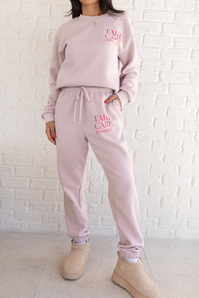 Take Care Of Yourself American Apparel Graphic Sweatpants