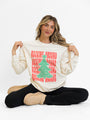 Rocking Around Christmas Cream Oversized Graphic Sweatshirt DOORBUSTER