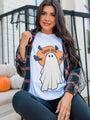 Ghost Him White Comfort Colors Graphic Tee