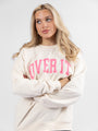 Over It Cream Oversized Graphic Sweatshirt DOORBUSTER- Coming Soon