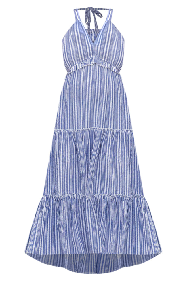 All I Want Is You Blue Striped Maxi Dress FINAL SALE