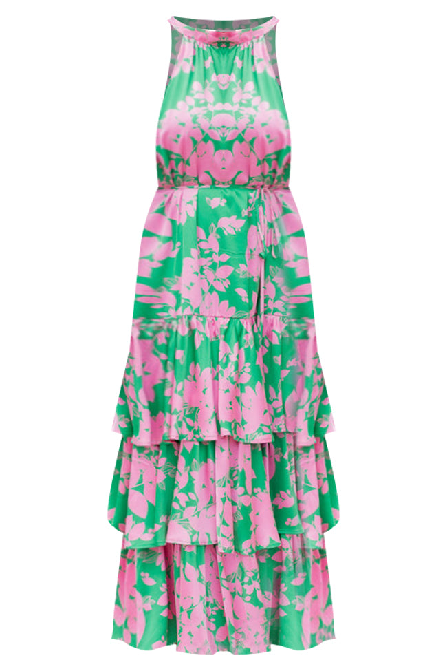 Pink and green dresses for sale hotsell