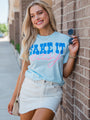 Take It Easy Chambray Comfort Colors Graphic Tee