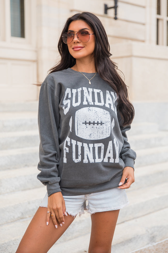 Sunday Funday Pepper Comfort Colors Graphic Sweatshirt